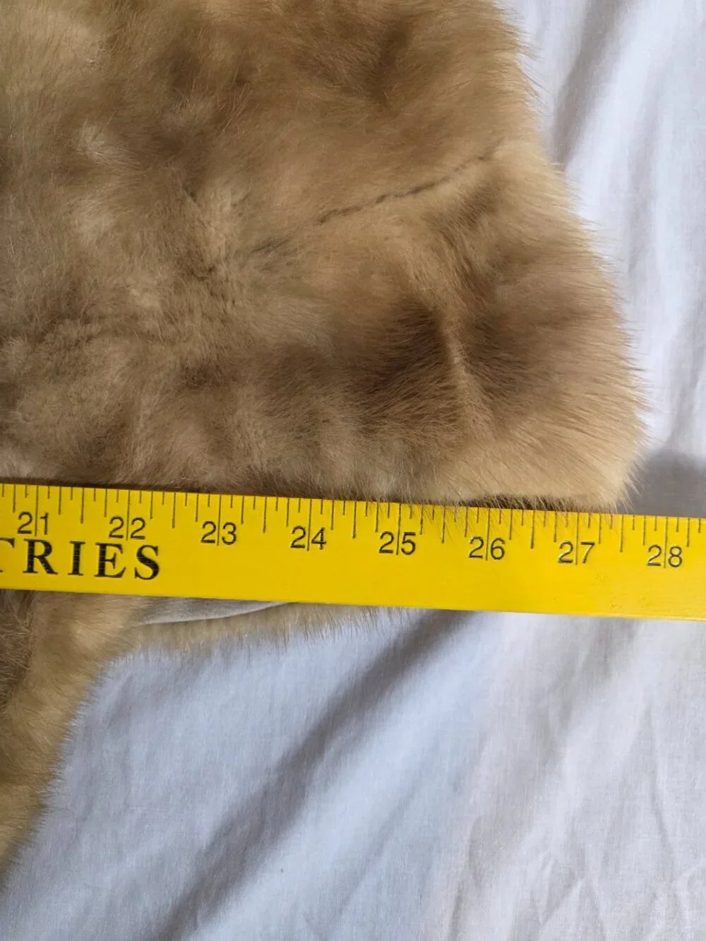 Vintage Harvey Lewis Furs Minneapolis Real Mink Fur Stole Shawl Wrap Brown